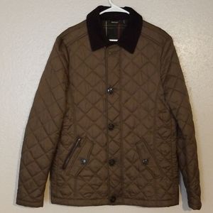 Barbour Classic tartan quilted Mens Jacket Brown